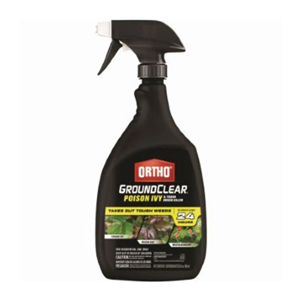 Scotts Ortho Roundup 673947 24 oz Tough Rainproof Fast Ready-to-Use Weed Killer - Outdoor Control for Fences, Cabins, Buildings, Kills Honeysuckle