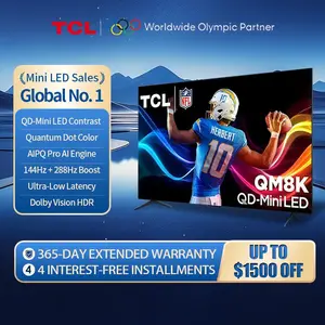 TCL QM8K(65",75",85",98") QD-Mini LED 4K Smart TV With Stand｜144Hz Gaming TV｜Ultra Bright HDR｜Google TV｜2025 Model