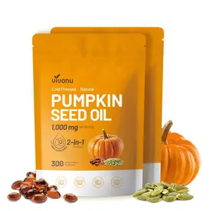 Natural pumpkin seed oil and saw palmetto softgel 1000mg high content plant esters 300 capsules Vitamin Dietary Fitness Healthcare Supplement