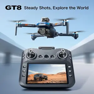 GT8 Brushless Motor Drone, Equipped with 6K HD Camera and 5G FPV Transmission, Free Remote Control Quadcopter, Obstacle Avoidance, Altitude Hold, One-Key Return, Foldable for Aerial Photography, Compatible with Smart Devices