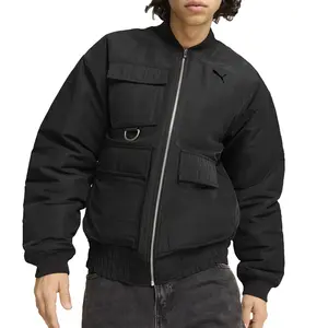 PUMA Mens Bomber Jacket Athletic Outerwear Casual - Black