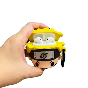 Naruto 3D Case for AirPods 1 2 & Pro Charging Box - Soft Silicone Wireless Bluetooth Earphone Protective Cover