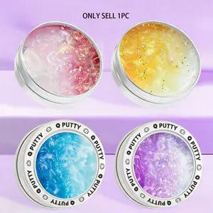 Liquid Glass Mud Non-Newtonian Fluid Stress Relief Dual Color Slime, Stretchy Crystal Mud, Anxiety Reliever Toy