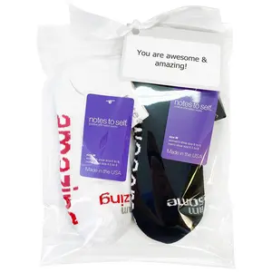 For One Who is Awesome and Amazing, 2 pairs of socks in gift bag