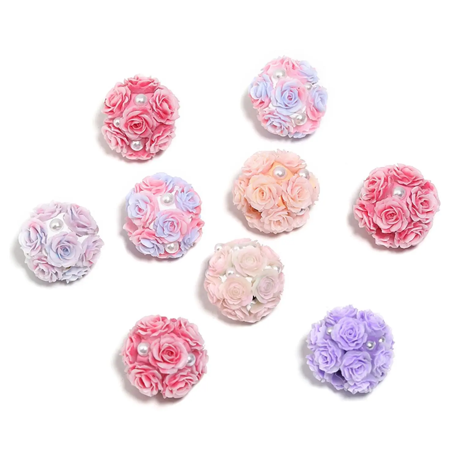 ZY1896012 10pcs Flower bead 