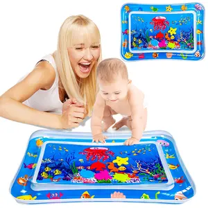 Tummy Time Water Mat，nflatable Water Mat, Rectangle Water Mat,Cushion, Infants and Toddlers 3 to 18 Months Promote Development Toys Baby Gifts