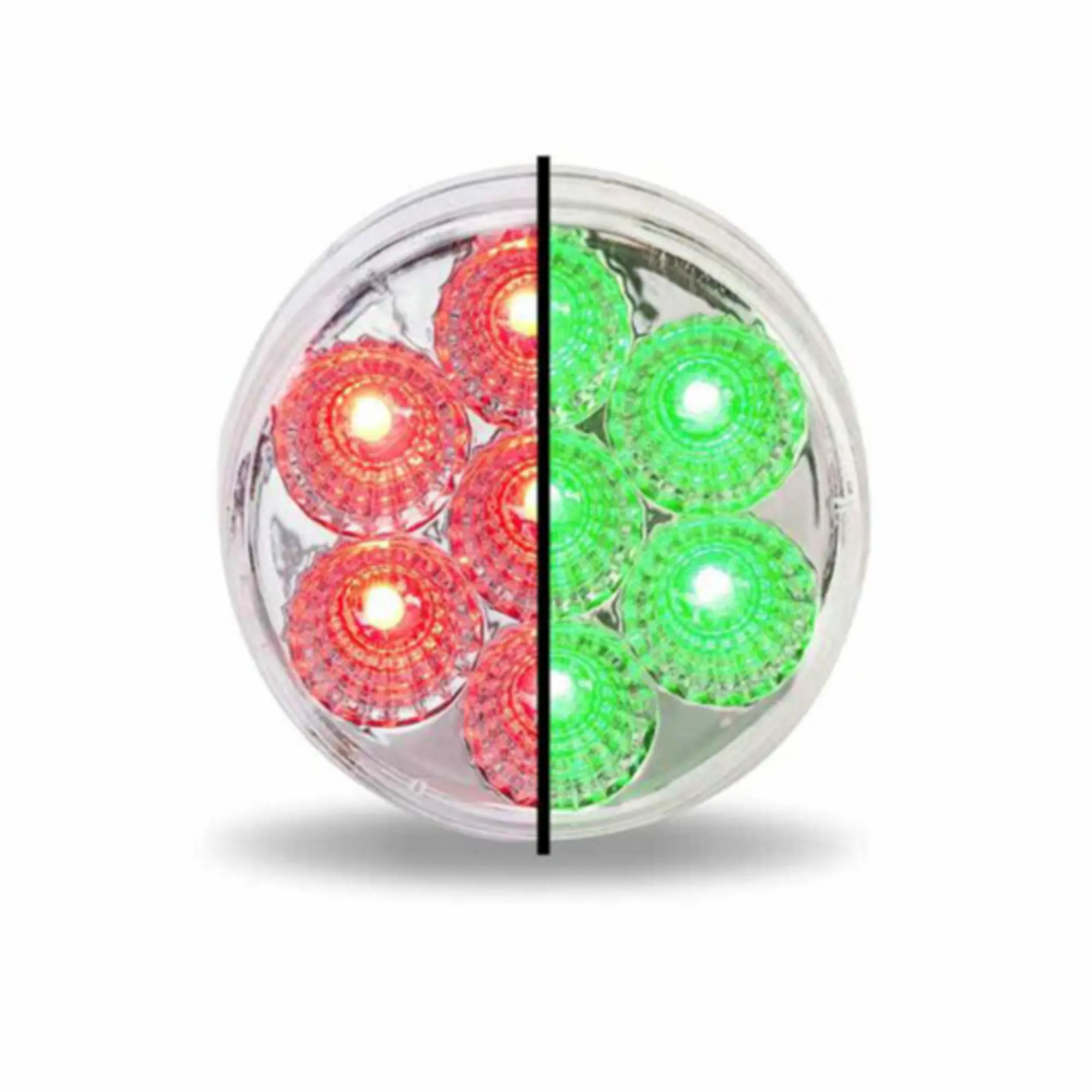 Trux Accessories 2 Inch Diameter Dual Revolution LED Light - Polycarbonate, 12V, Accent Lighting for Automotive & Motorcycle Show Use