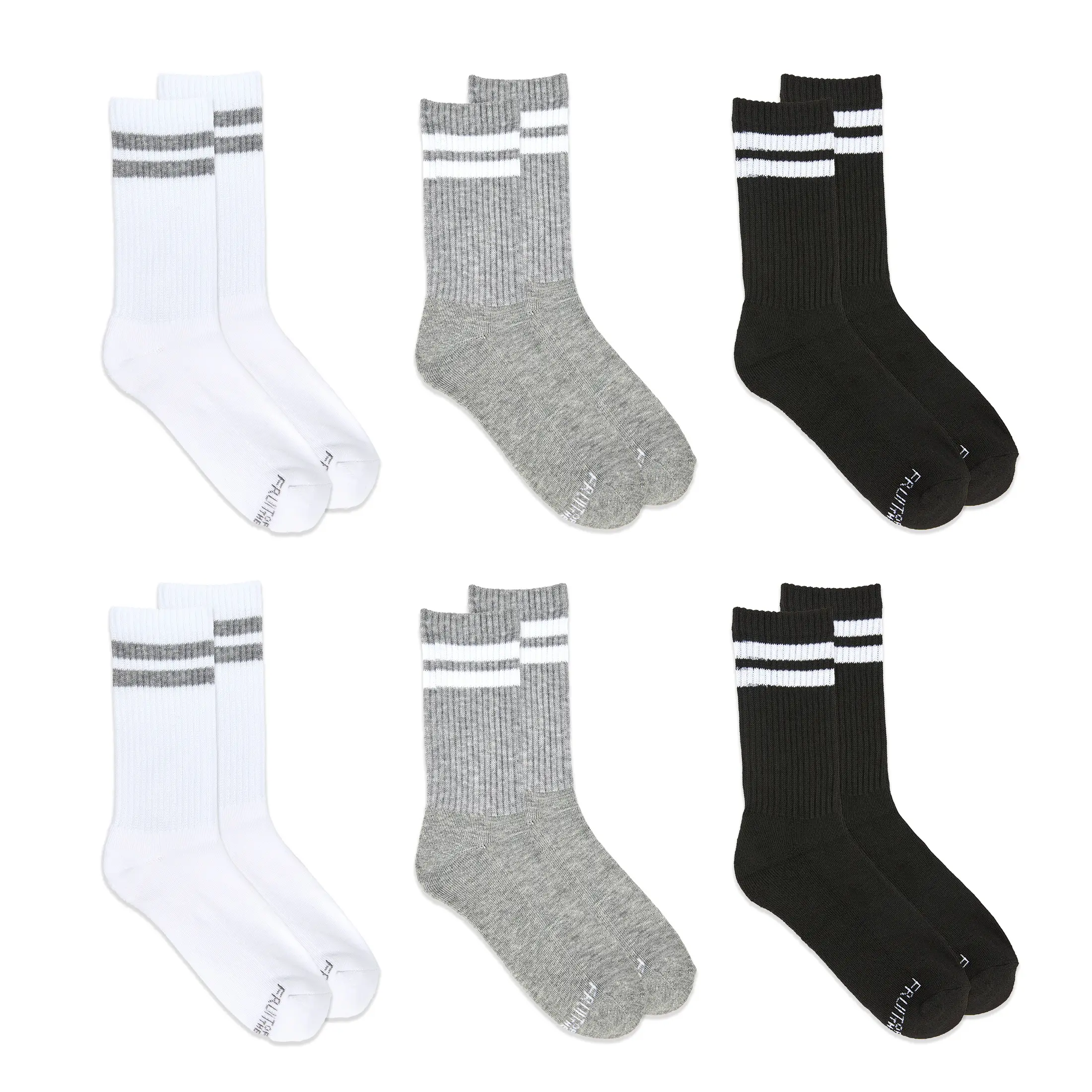 Womens Socks For Daily Running Athletic Comfort Soft Stretchy Cotton Blend Basic Multi Pack Shoe Sizes 4-12 6-Pack