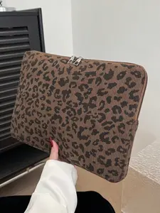 Simple Solid Color Luxury Multi-Size Tablet Notebook Sleeve Organizer Pouch with Zipper Closure and Internal Compartments