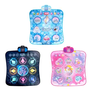 Electronic Dance Game Pad, Multifunctional Modes, LED Lights & Music, Birthday Gift Toy for Girls, Interactive Dancing Mat