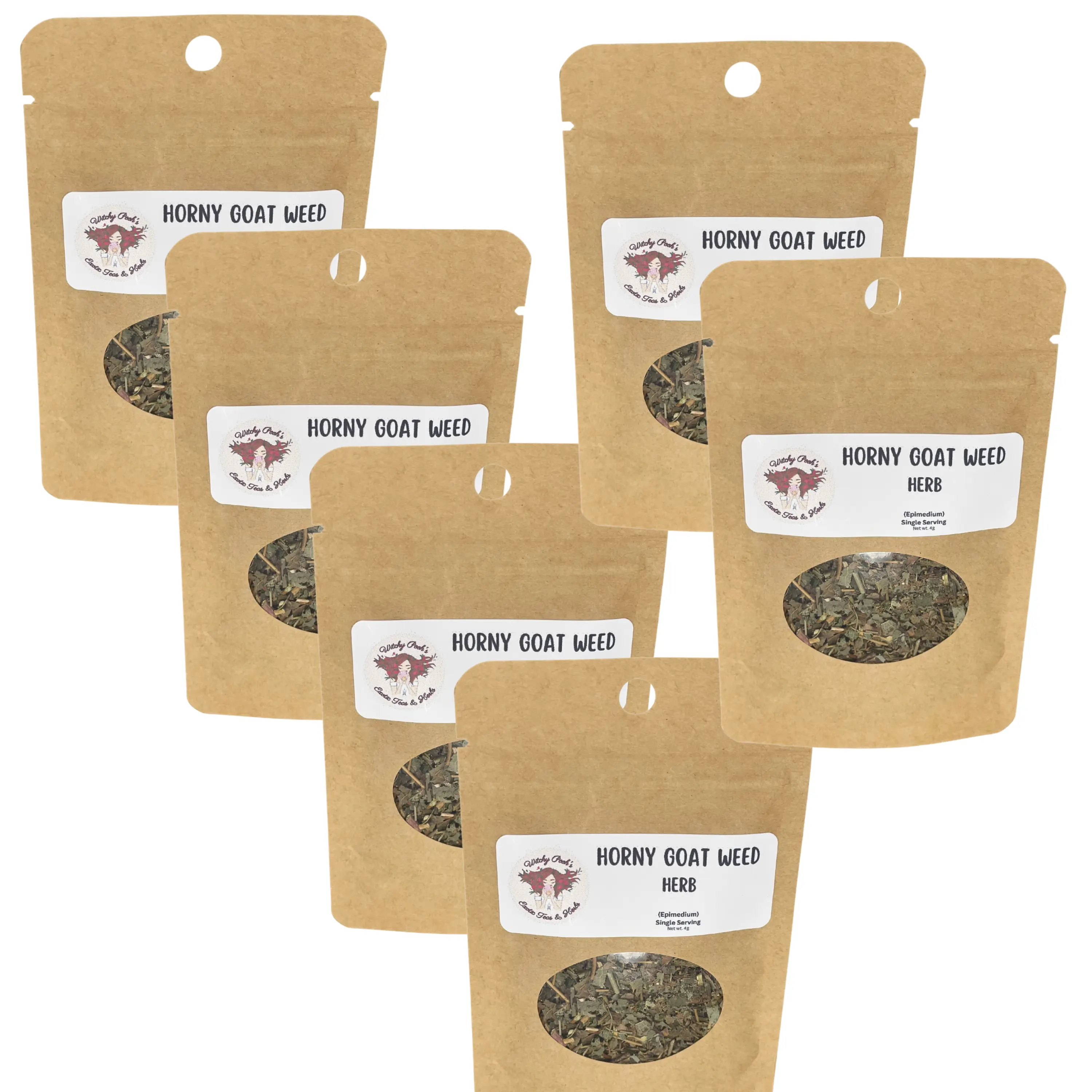 6 Pack of Single Serving Pouches