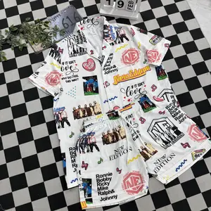 Music Lover Pajama Set for Women, Tour Inspired Graphic Sleepwear, Short Sleeve Two Piece Loungewear, Soft Comfortable Home Outfit Gift Idea