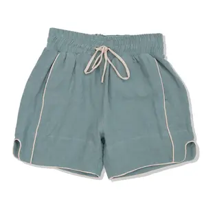 100% Linen Boxing Short - Spring Edition with Flax Seed Fabric & Adjustable Drawstring for Custom Fit