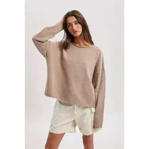Summer Simple Roll Neck Sweater