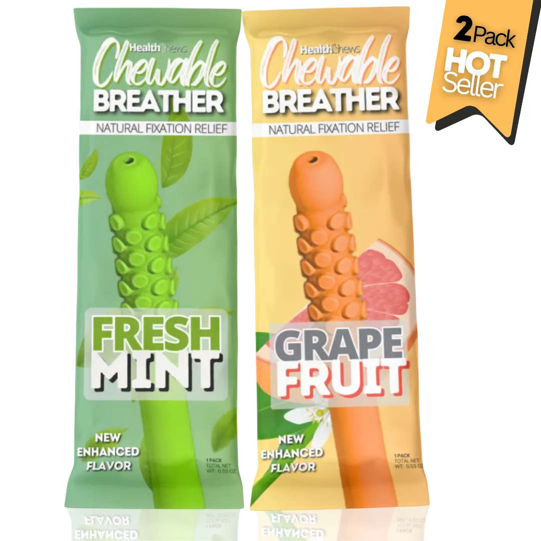 Flexi Grip Aromatherapy Fidget Chew-Puffer with Essential Oil for On the Go