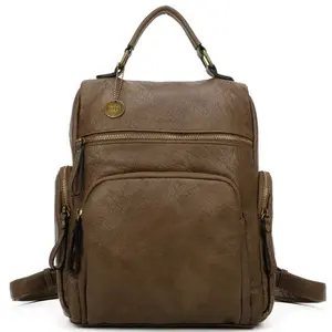 Ampere Creations Chase Classic Vegan Western Minimalist Leather Backpack Bag