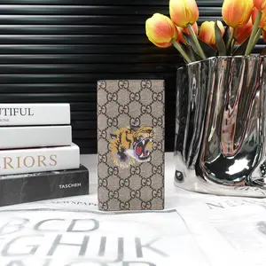 Pre-owned GUCCI canvas Small Leather Goods GG Supreme painted wallet