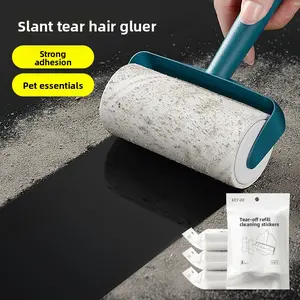 BreezyNest Lint Roller Tearable Roller Clothes Hair Remover Pet Hair Removal Roller Sticky Lint Roller Paper Sticky Lint Roller