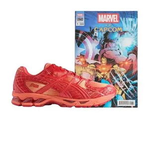 Marvel vs. Capcom x Kith x ASICS Gel Nimbus 10.1 'Double Box - Iron Man vs. Mega Man' With Comic Book