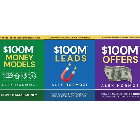 3 BOOK SET $100M Money Models+ $100M Offers+$100M Leads PAPERBACK PB Tutorial