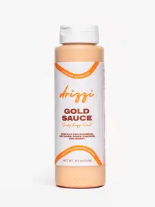 Drizzi Gold Sauce – Healthy Low Calorie Sauce with Smoky, Tangy, Sweet Flavor for Dipping & Drizzling, 8 oz