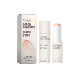 Color-Changing Blush Stick - Cosmetic Beauty Products, Combo/Multiuse/Cheek Stick Blush, Natural Lightweight Long-Lasting, Bare-Skin Flush, Easy to Apply & Buildable Portable Daily Makeup Essential