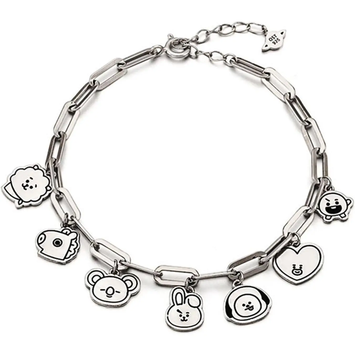 Charm Bracelet Women's Stainless Steel Bracelets Pendant Link Jewelry