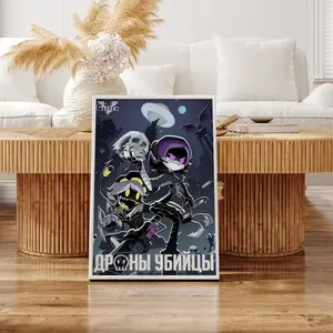 REDWOODSTOSEA Explore Unique Wall Art With Unframed It Came From Copper 9 Murder Drones Poster For Home Decor And Gifts Photo Satin