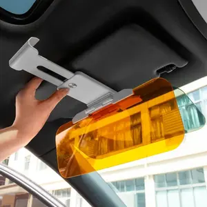 Day & Night Use Car Sun Visor Night Vision Glasses, Block Headlights Anti-Glare, Essential Driving Eye Protection
