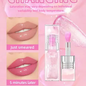 Color Changing Lip Oil, Hydrating & Nourishing Formula, Long-Lasting Moisture Protection, Perfect for Dry Lips, Enhances Natural Glow, Smooth, Silky, Hydrate, Moisturizing