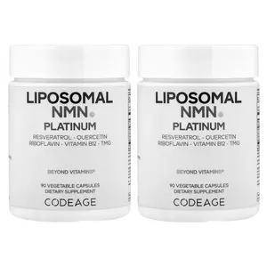 Codeage Liposomal NMN Platinum, 2 Bottles, 90 Vegetable Capsules Each