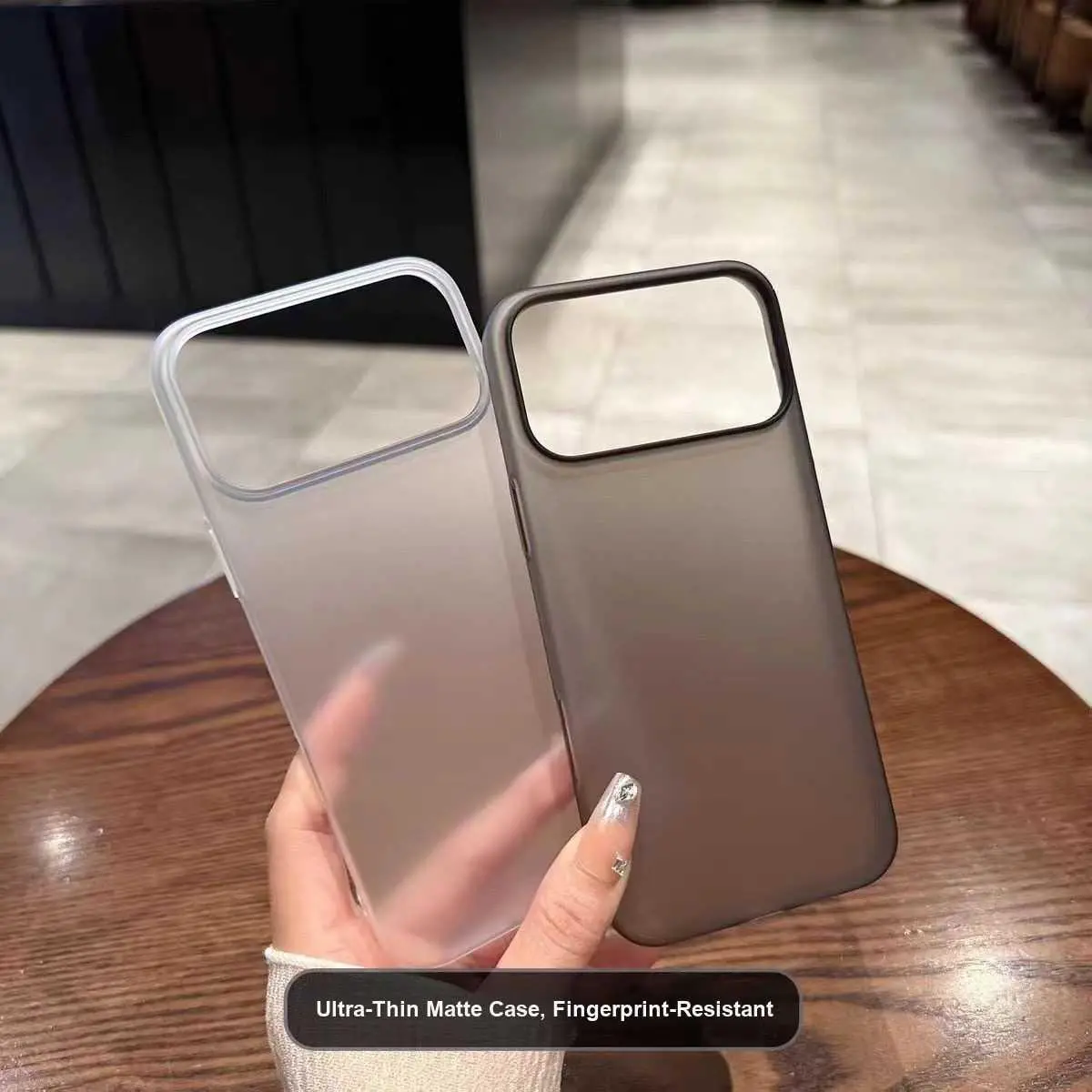 Ice Mist Frosted For iPhone 17 Pro Phone Case Ultra-Thin PC For iPhone 16 Pro Max Drop-Resistant Hard Cover For iPhone 15 HNU32