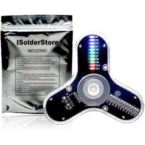 Soldering Practice Kit 3 Leaves LED Rotating Gyroscope DIY Kit Soldering Project Electronics Kit Soldering Practice Kit for Kids and Adults