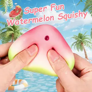 Watermelon Squishy Squeeze Toy - Relaxing Slow-Rebound Sensory Squeeze Toy,