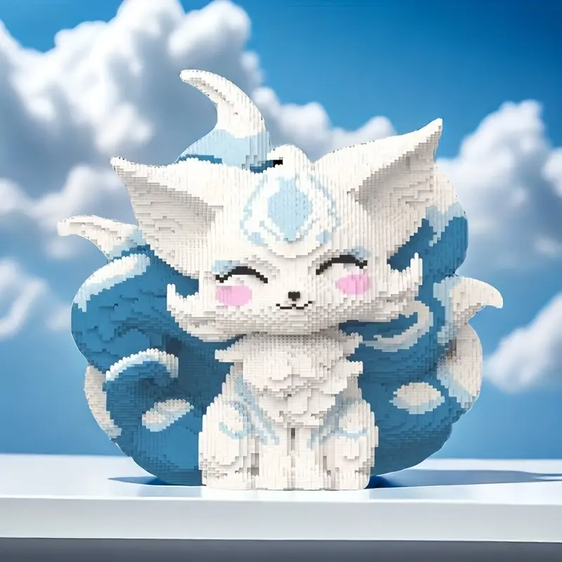 12646pcs Nine-Tailed Fox 3D Puzzle Building Block Creative