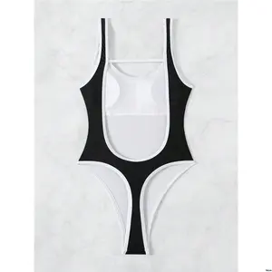 Fringe - Beach Swim SXY Summer Women s One Piece Swimsuit With Large Open Back And Trim