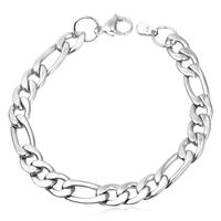 9mm-Figaro Chain-Steel