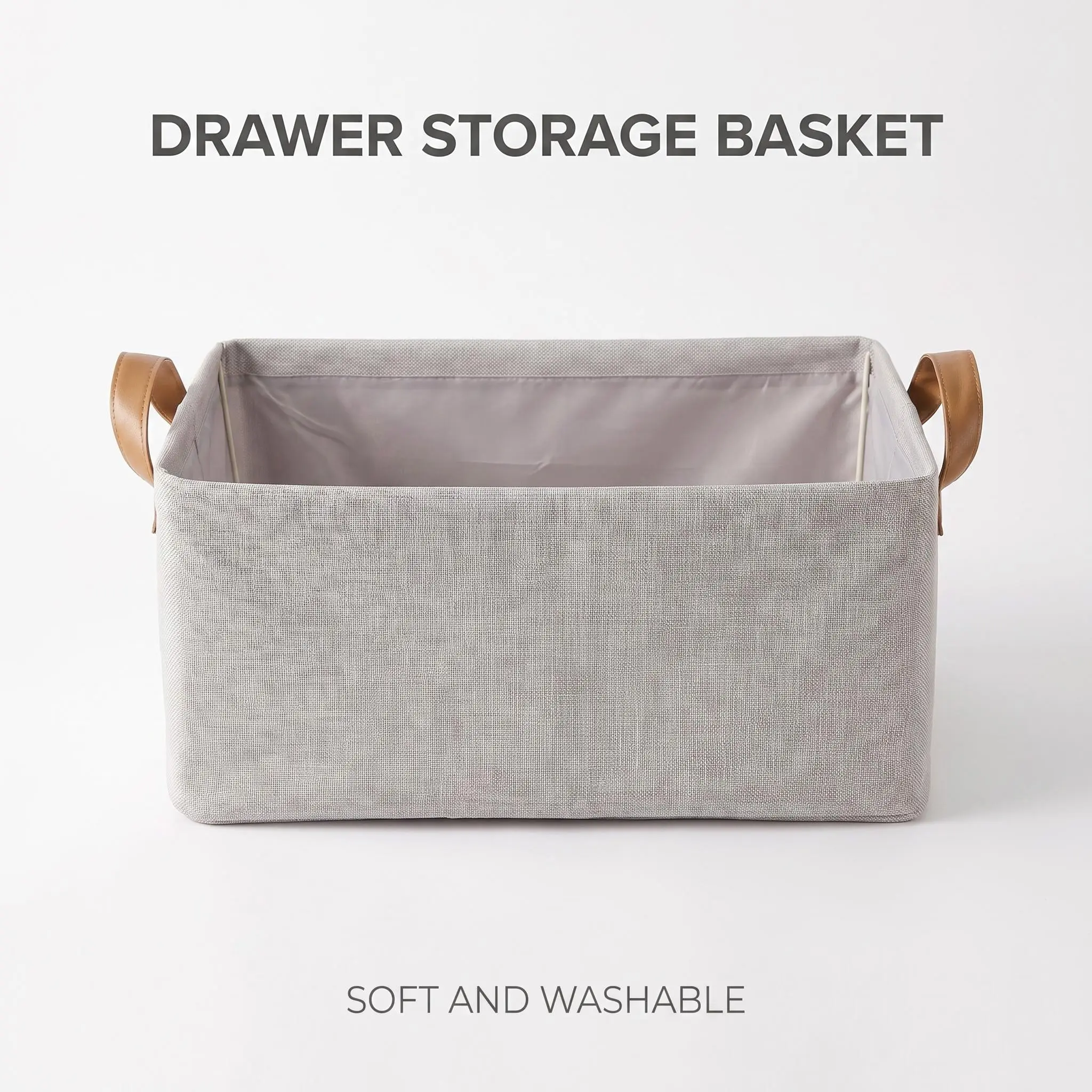 Washable Cotton Drawer Storage Basket