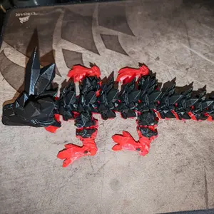 3D Printed-Baby Crystal Dragon