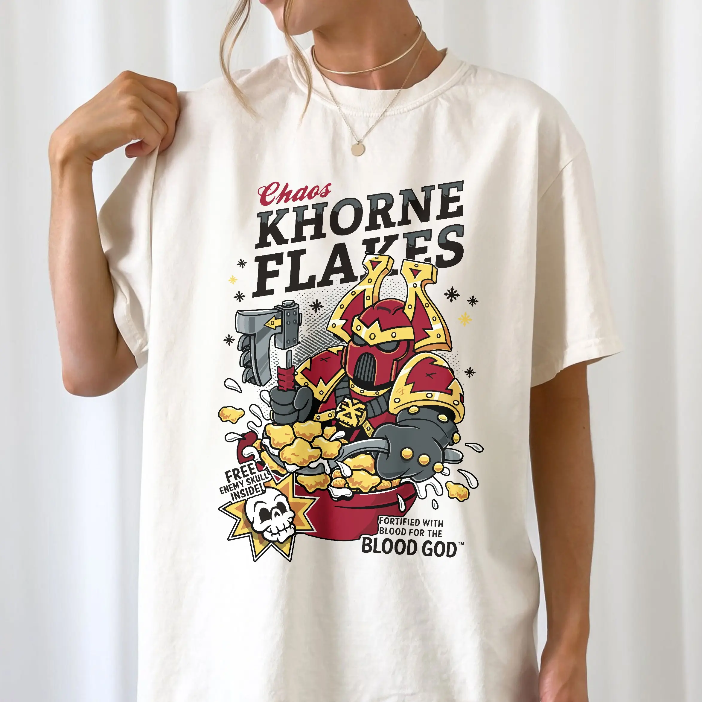 Chaos Khorne Flakes Shirt, Warhammer Shirt, Video Game Shirt
