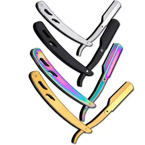 1pc Stainless Steel Knife Holder - Beauty Salon Hairdressing Tool - Men's Hair Salon Barber Shop Knife Holder Straight Razors Stainless Blades
