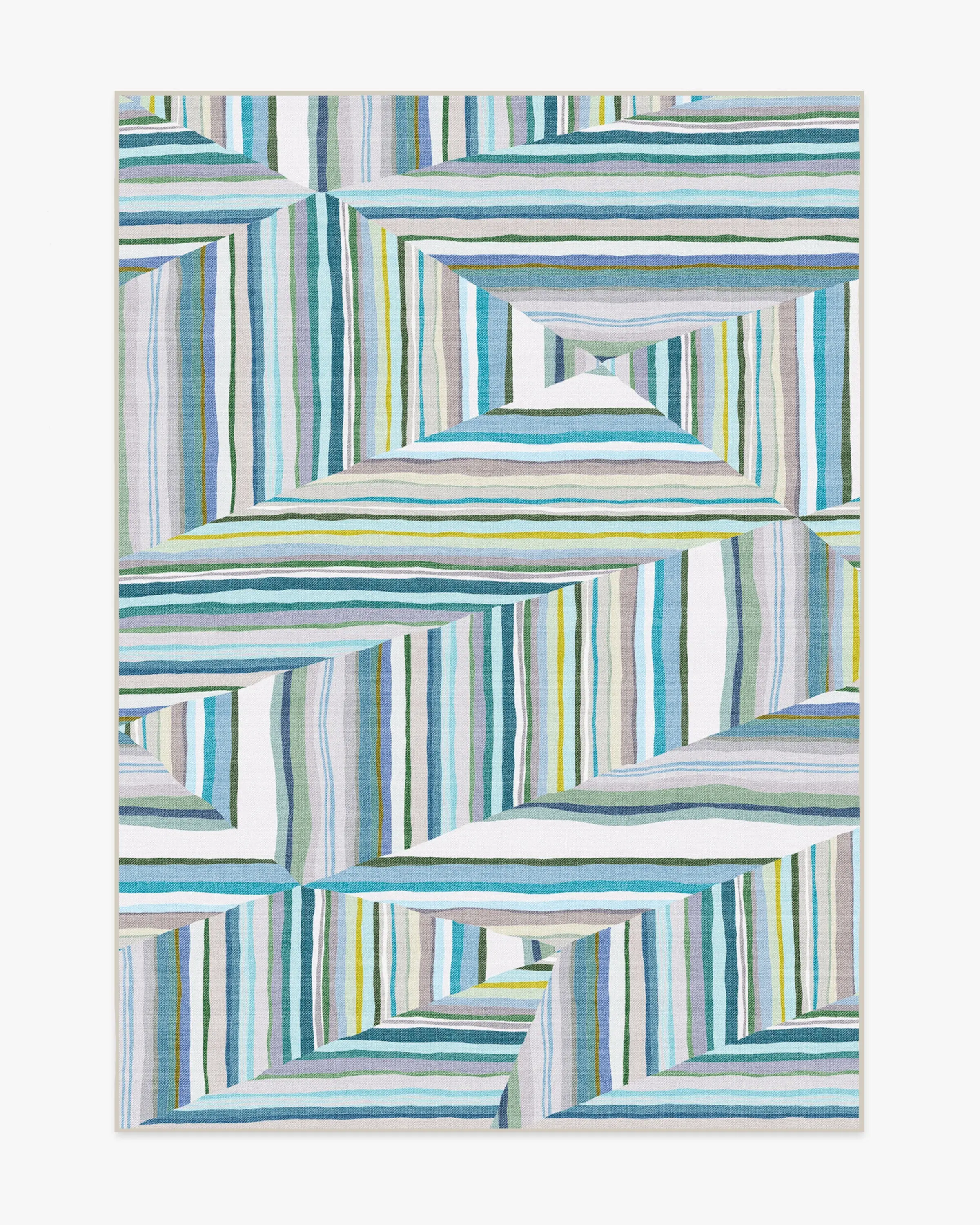 Riviera Teal Outdoor Rug