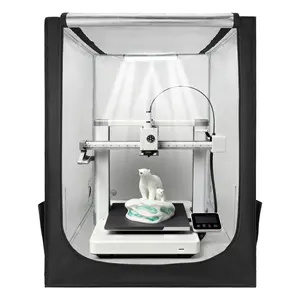 Summervibes VEVOR 3D Printer Enclosure, Dustproof Waterproof Large Oxford Cloth 3D Printer Tent, Constant Temperature Protective Case with LED Lighting, Compatible with Creality/ELEGOO/Anycubic Popular Models