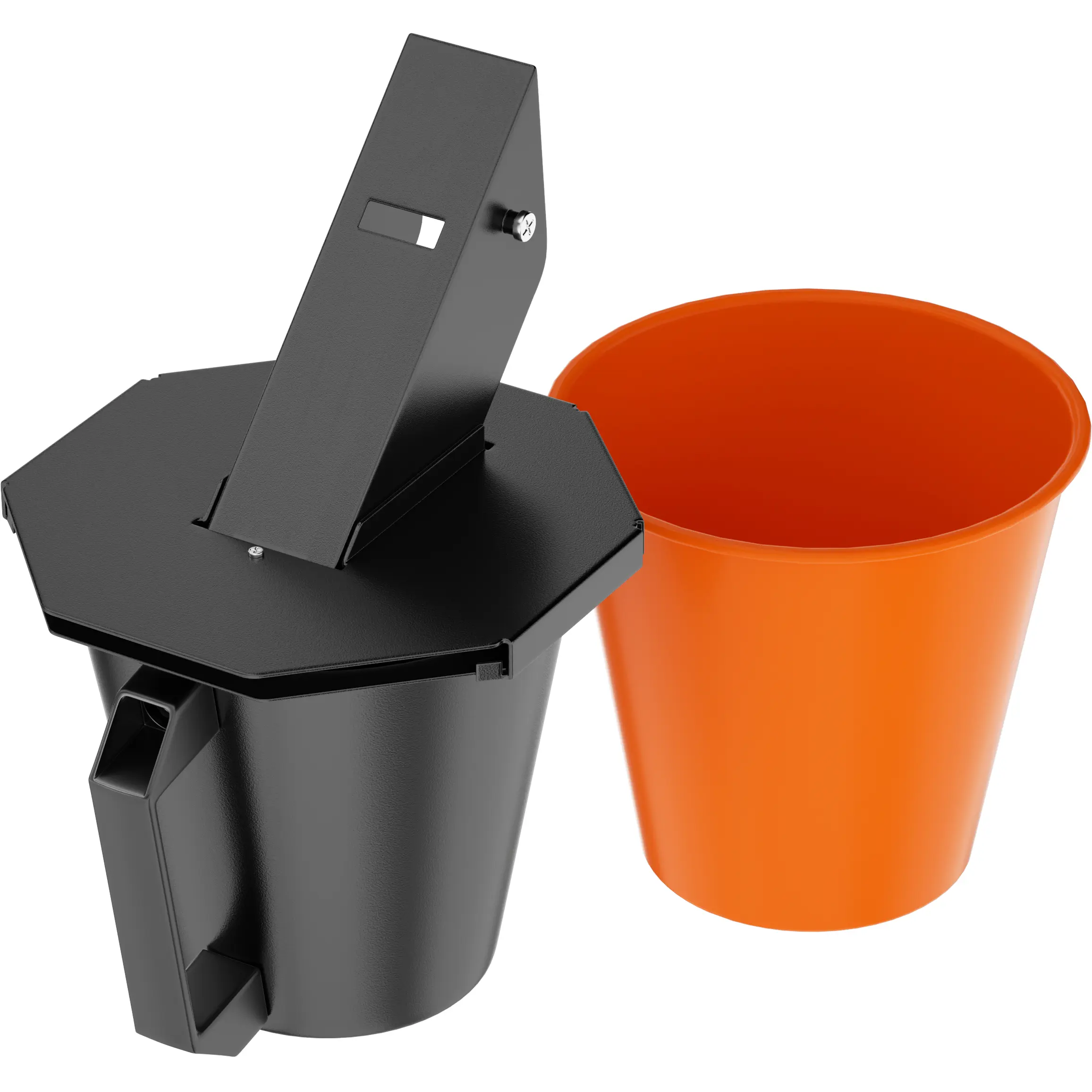 Upgraded Grease Bucket with Lid & Reusable Silicone Liner for Traeger Pellet Grill Accessories, Heavy Duty Smoker Drip Bucket with Convenient Handle, Fits Pit Boss and Most Wood Pellet Grills