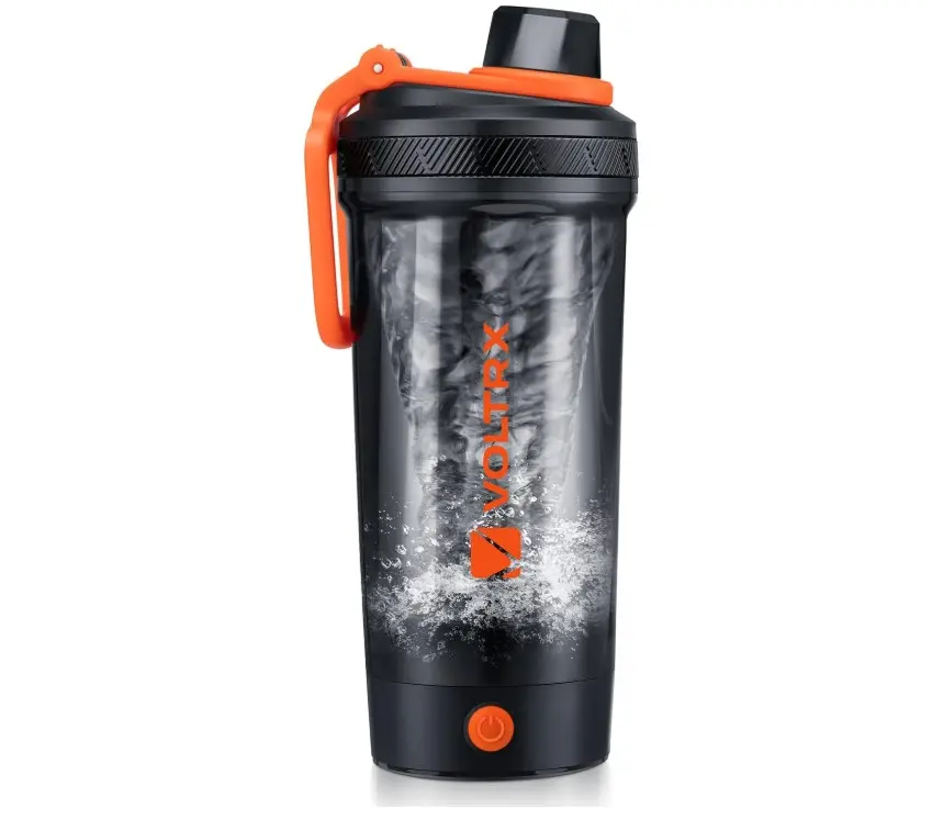 VOLTRX Electric Protein Shaker Bottle - USB Rechargeable Mixer Cup for Shakes and Meal Replacements, BPA-Free Tritan, 24oz