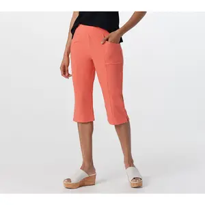 Denim & Co. Active Petite Duo Stretch Skimmer with Pockets
