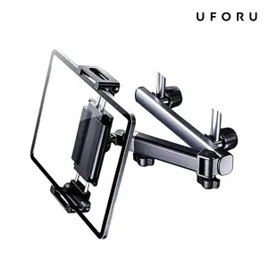 UFORU 3-in-1 Car Headrest Tablet & Phone Holder with Adjustable Extension Arm - Universal Back Seat Mount Compatible with 4.7-12.9" Devices like iPad, Galaxy & Fire HD, Perfect Fall Travel Essential for Moms & Kids Road Trips#SummerWins	#DFYD