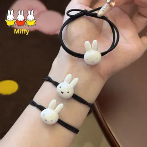Kawaimiffy Rabbit Hair Tie Cartoon Couple Best Friend Sweet Forest-style Girl Hair Band Super Cute Instagram Hair Tie