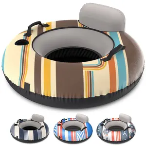 GoSports WOVN River Tube with Premium Canvas Cover - Heavy Duty Float for Rivers, Lakes, & Pools - Drifter