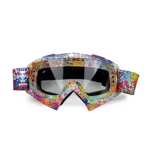 1pc Off-Road Windshield Compatible Helmet Anti Glare Visor, Anti-Fog Lens, Unisex Motorcycle & Mountain Bike Accessory, Universal Fit